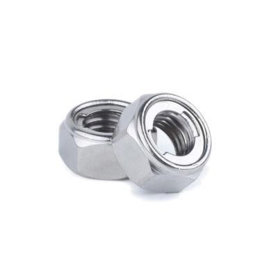 Prevailing Torque Self Locking Hex Nuts with Two-Piece Metal, DIN980, Stainless Steel SUS201 304 316 etc.
