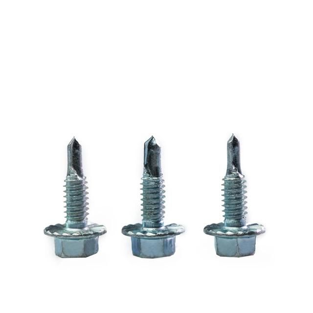 Zinc Plated Hex Head Self Drilling Screw with Flange