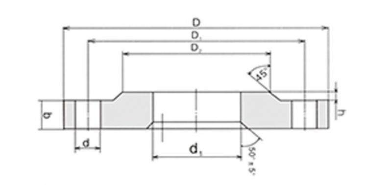 GOST Flange Pn6/10/16/25 12820-80 Flange Carbon Steel and Stainless Steel Flange