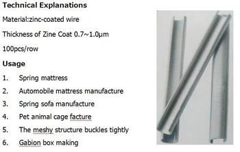 C Hog Rings for Pet Cage
