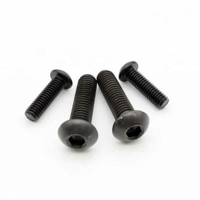 M1.6 M2 M2.5 M3 M4 M5 M6 M8 Black Grade 10.9 Steel ISO7380 Mushroom Allen Hexagon Hex Socket Head Button Bolt Screw