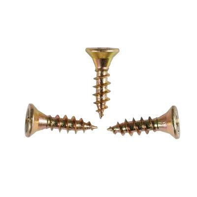 Wholesale Yellow Zinc Plated Furniture Direct Screw Fasteners/Chipboard Screw