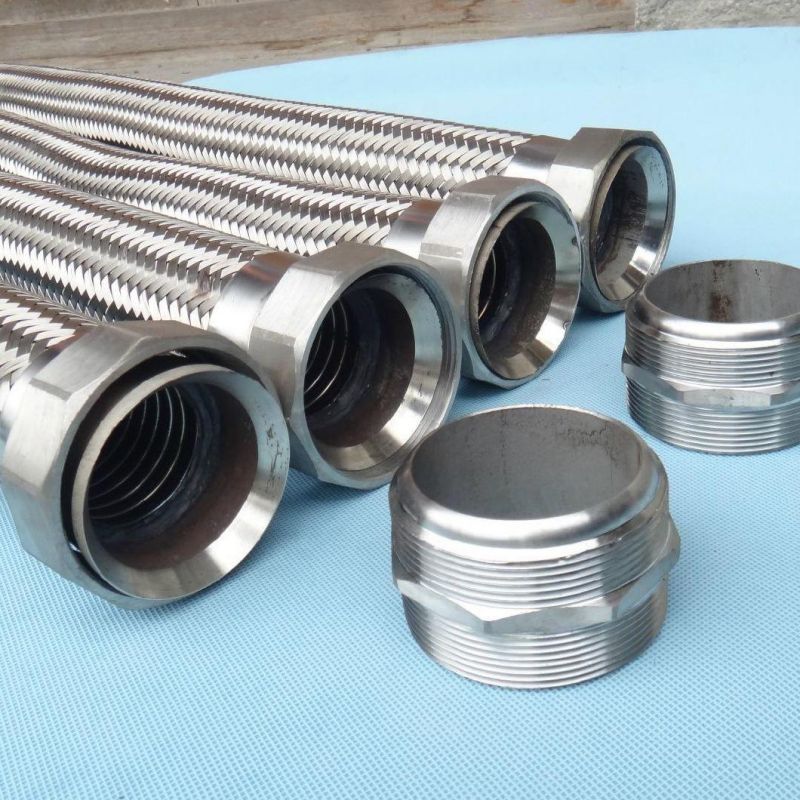 Flexible Metal Conduit Tubes Corrugated Galvanized Steel Pipe Flange Connection Flexible Hose