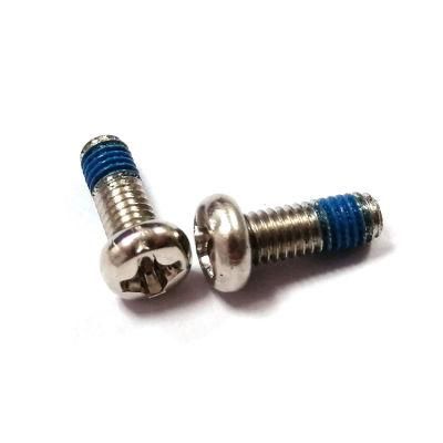 Stainless Steel 304 Cross Recessed Drive Pan Head Machine Screws with Nylon Patch