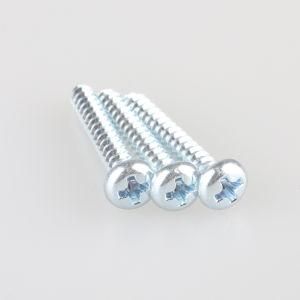 P Head Machine Screw White Zinc