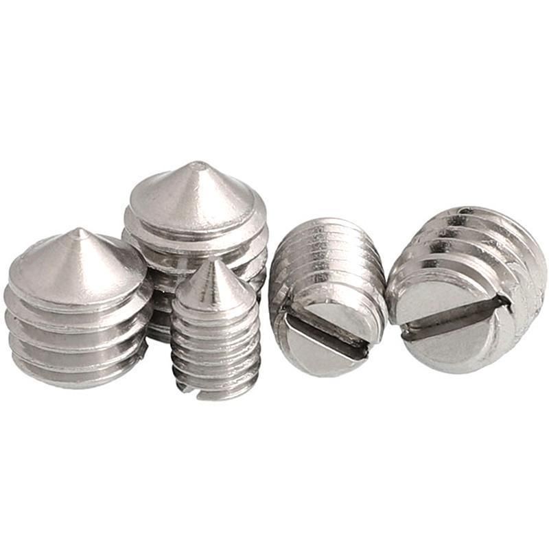 Factory Low Price Stainless Steel Slotted Set Screw with Cone Point DIN553