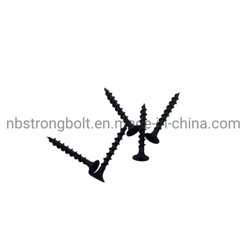 Phil Bugle HD Fine Thread Drywall Screw Black Phos #8X3"
