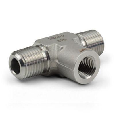 Hikelok Stainless Steel 316 304 Instrumentation Pipe Fitting Male Female Tee