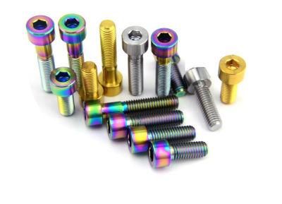 M5 M6 DIN 912 Hex Socket Bolt Titanium Screws for Bicycle / Bike