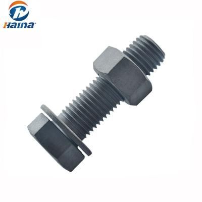 8.8 Grade HDG /Hot DIP Galvanized Hex Bolts DIN933 and Hex Nuts with Washer