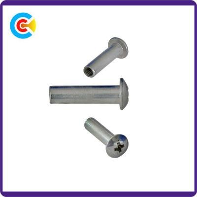 DIN/ANSI/BS/JIS Carbon-Steel/Stainless-Steel Round Cross Connection Sleeve Connector Mechanical Industry Screw