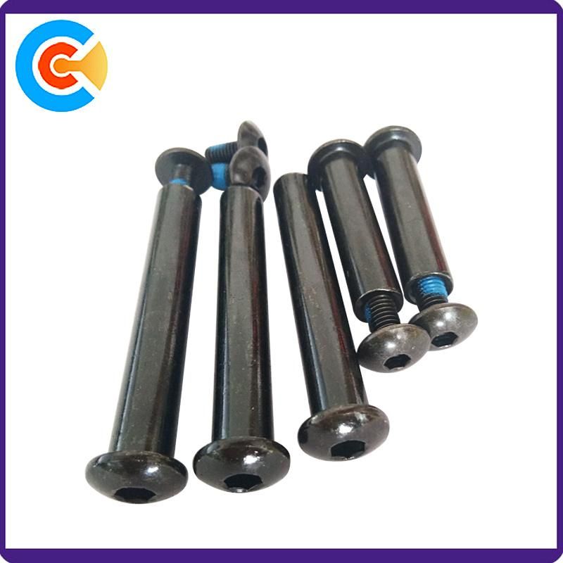 Steel M10 Round Head Hex Self-Locking Sems Screw
