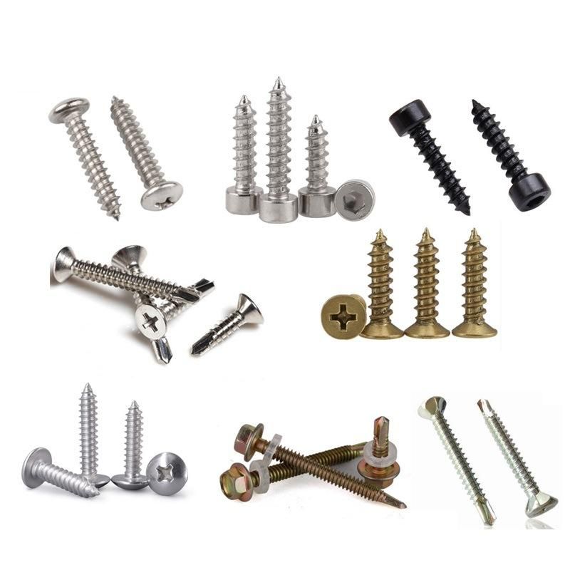 Zinc Plating Carbon Steel Self Drilling Screw with Vulcanized Washer 14#