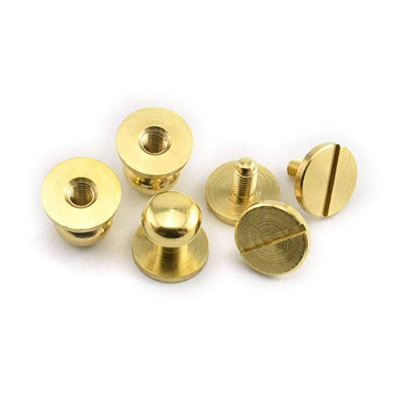 7mm Round Head Button Screw Back Screw Stud Spot Rivet for Leather Craft Bag Belt Handbag DIY Decoration Accessories Made in China
