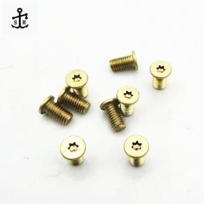 European Customers Non - Standard Inside Plum Large Flat Head Copper/Brass Bolts