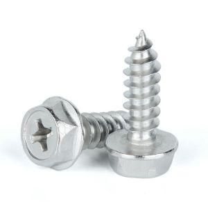 A2 A4 SS304 SS316 Ss410 Stainless Steel Hex Flange Head Self Drilling Roofing Screw