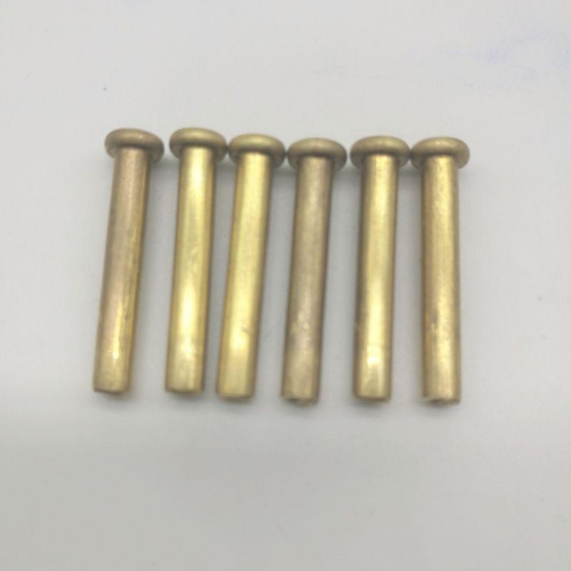 High Strength Copper Plated Semi-Tubular Pan Head Rivets