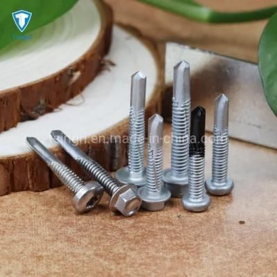 Stainless Carbon Steel Coated Torx Hex Phillips Flat Round Countersunk Head #5 Point Self-Drilling Screws