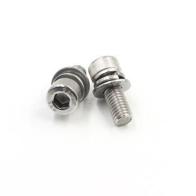 China Custom Stainless Steel Hex Screw Head Cap Machine Screw with Washer
