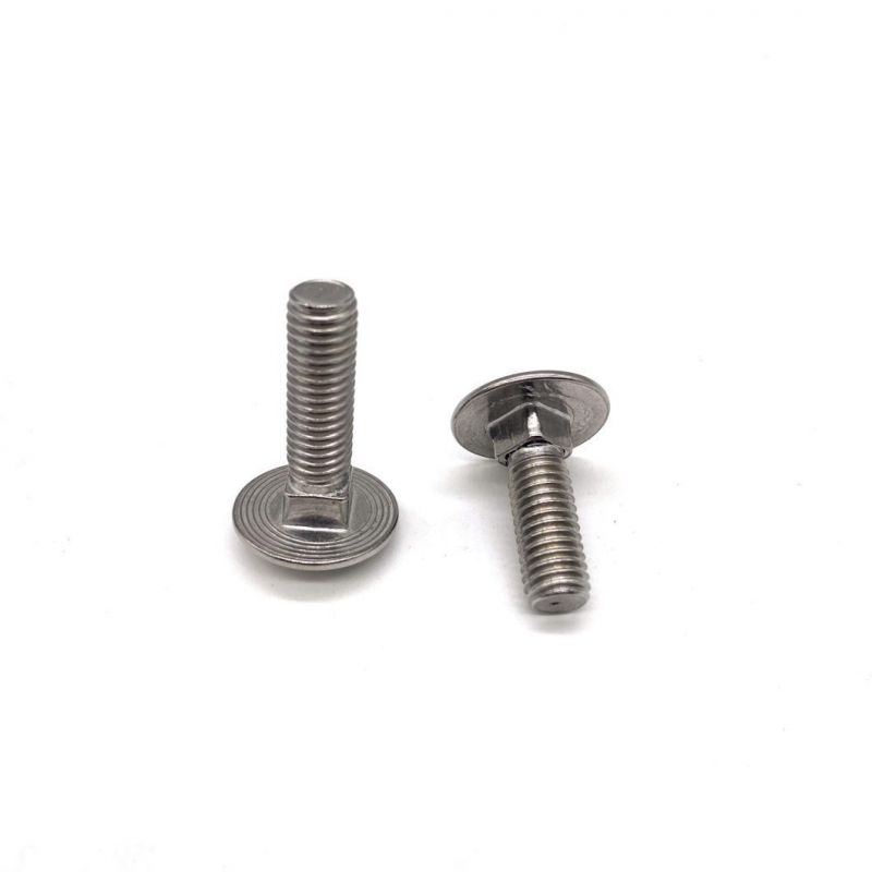 DIN 603 Stainless Steel 316 L 304 316 Round Head Square Neck Carriage Bolts