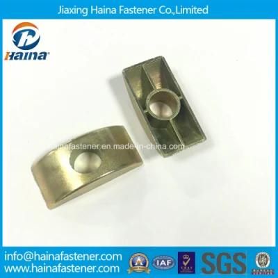 Stock Alloy Steel Half Moon Nut Plastic Furniture Nut Half Round Moon Washer Nuts