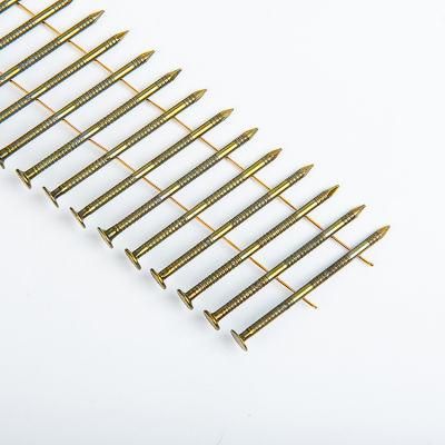 Yellow Coated Copper Wire Welded Coil Nails