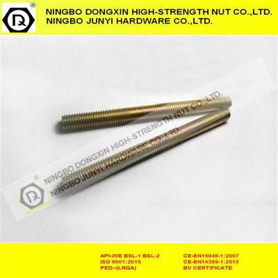 Fasteners ASTM A193 B7m Stud Bolts with Zinc Plated