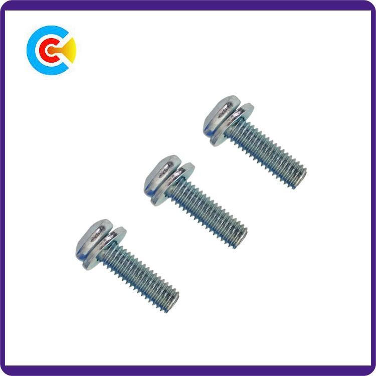 Stainless Steel Cinquefoil Pan Head Screws for Electronic/Machinery with Washer
