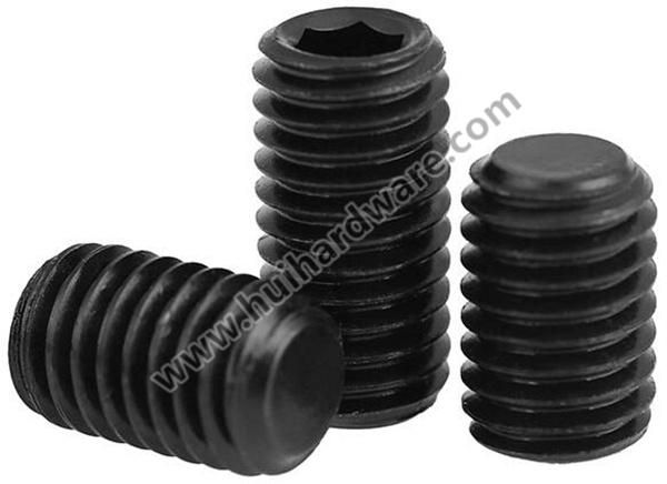 Carbon Steel Class 12.9 Hexagon Socket Set Screws with Flat Point M2-M24