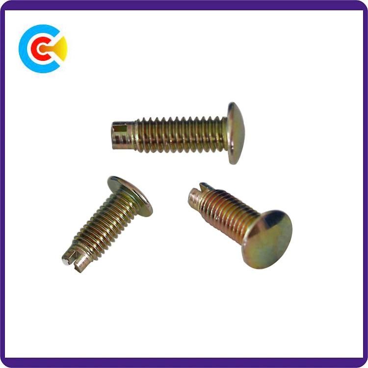 DIN/ANSI/BS/JIS Carbon-Steel/Stainless-Steel Hand Screw Word Non-Standard Rivet Pin Screw for Building/Railway/Bridge