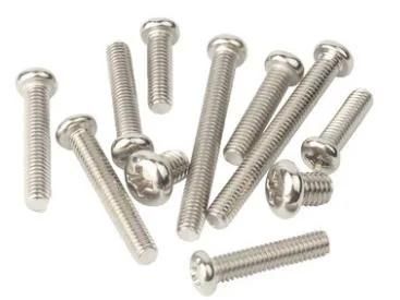 Nickel Plated Cross Round Head Screw Pan Head Bolt Machine Screw Electronic Screw M6-M8