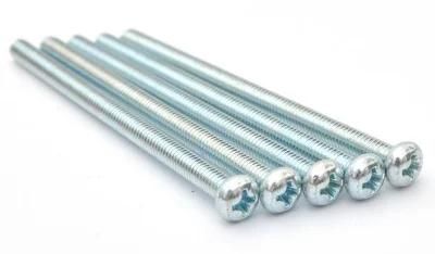 5/8 4#-40 Full Tooth Flat Tail Round Head Screw American Carbon Steel High Strength Cross Recessed Machine Screw Cross Pan Head Screw