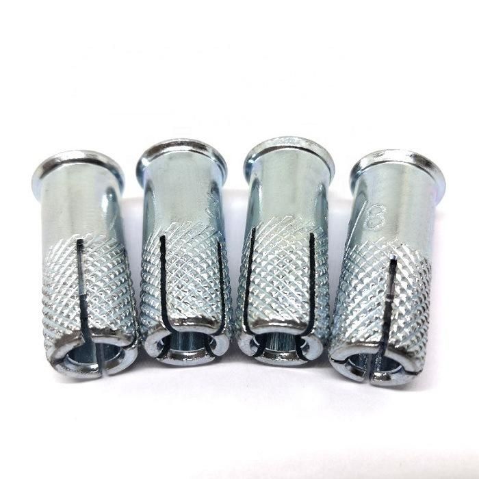 Drop in Anchor with Knurl Zinc Plated