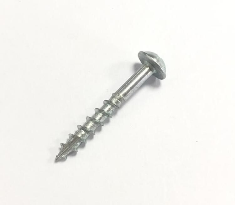 Square Round Washer Head Wood Screws Zinc Plated