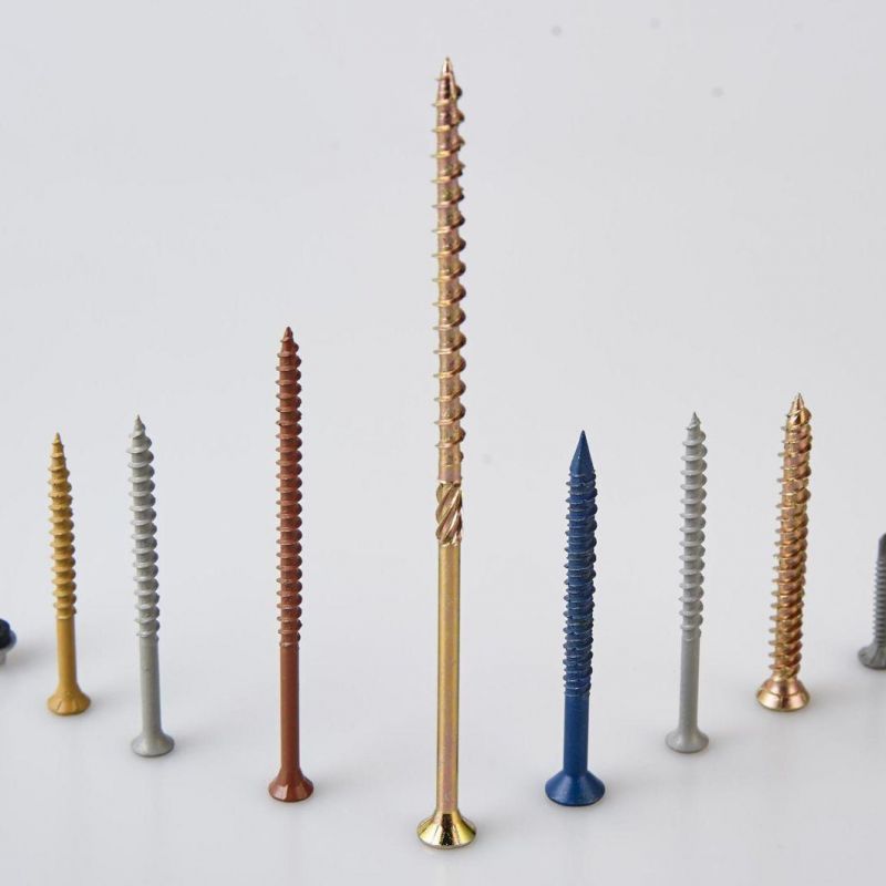 Hot Sell Chipboard Screw C1022A Carbon Steel Furniture Hardware Bugle Head Drywall Screw Yellow Zinc Plated Chipboard Screw