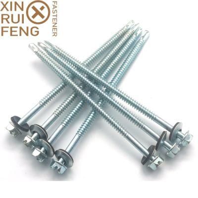 Yellow/White Zinc Plated Hex Head with EPDM Washer Self Drilling Screw China Manufacturer