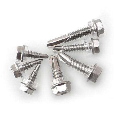High Quality Ss410 DIN7504K Hex Head Self Roofing Drilling Stainless Screw
