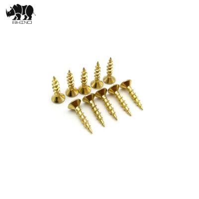 Brass Chipboard Screw, Self-Tapping Screw, Self-Drilling Screw