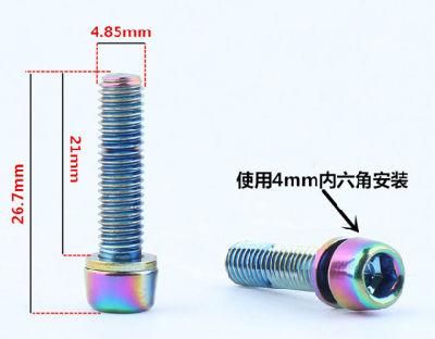 Socket Bolt Screws of Bicycle CNC Machinery Bicycle Accessories
