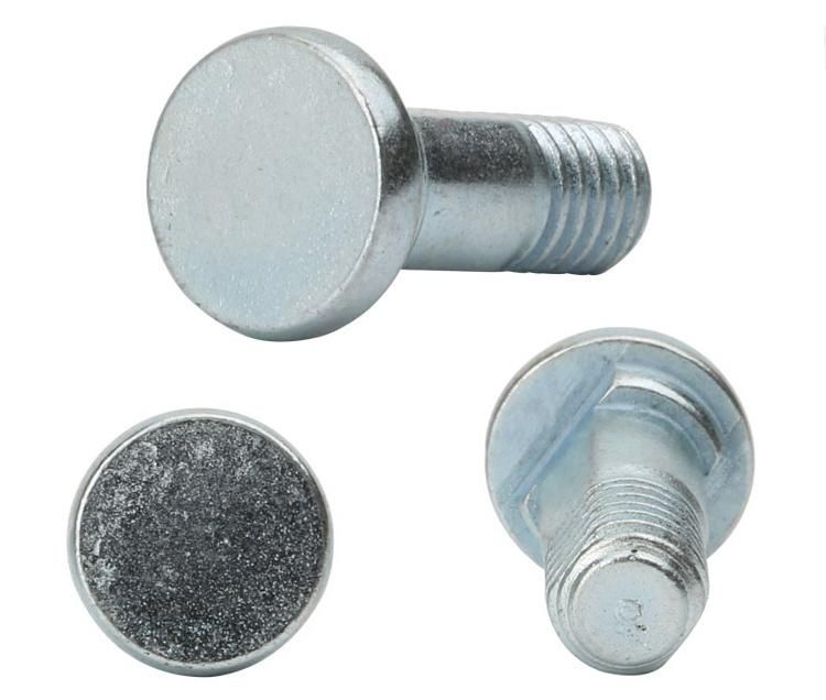 Customized Zinc Plated Thin Low Flat Head Machine Shoulder Screws with Neck