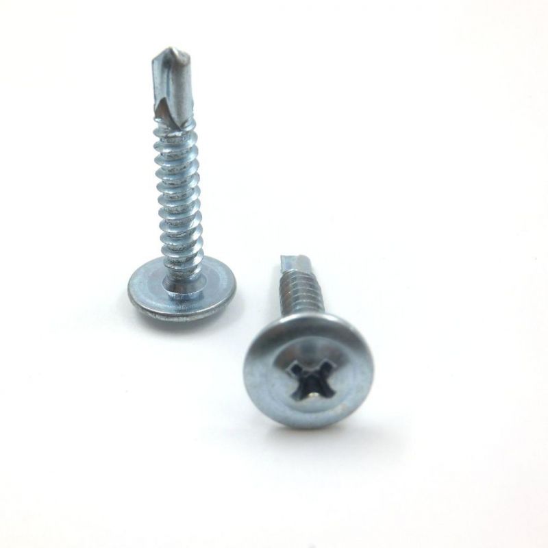 Galvanized M4.2 Pan Washer Head Self-Tapping Self-Drilling Screw Truss Wafer Head Self Drilling Screw