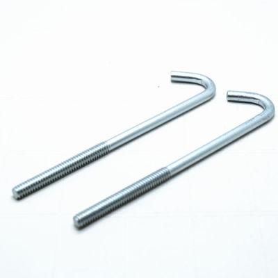 Half Thread Metric M12 J Type Anchor Bolt