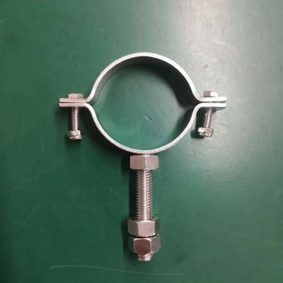 Professional Sanitary Stainless Steel Pipe Holder with Male Connector