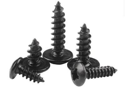 M10-M12 Iron Blackened Cross Large Flat Head Self Tapping Screw Self Tapping Screw Round Head Electronic Umbrella Head Wood Screw