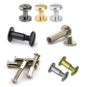 Brass Male Female Chicago Screw Custom M3 Hex Bolt Chicago Screw Book Binding Post Chicago Screws