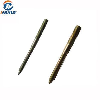 High Quality Carbon Steel Galvanized Double Threaded Hanger Bolt