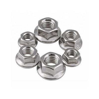 SS304 / 316 Hex Flange Nut with Serrated