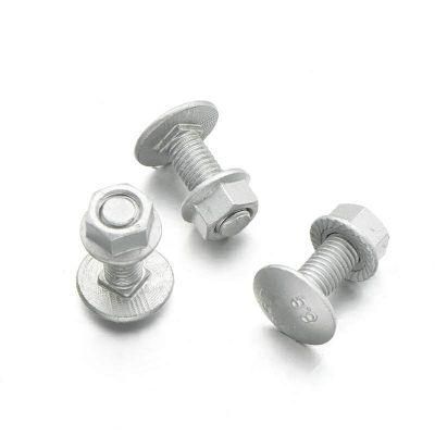 DIN603 Round Head Square Neck Steel with Flange Nuts Carriage Bolts