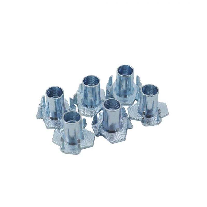 T Nuts, 4 Prong T Nuts, Carbon Steel T Nut