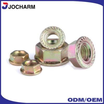 DIN6923 M2.5 M5 M6 Carbon Steel HDG Flange Nut